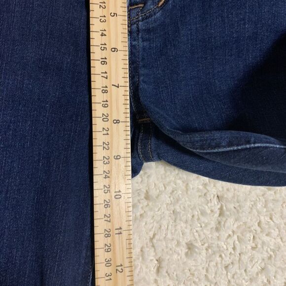 Madewell Skinny Skinny Dark Wash Blue Jeans Womens Size 26x32‎ Midrise Denim - Picture 9 of 10